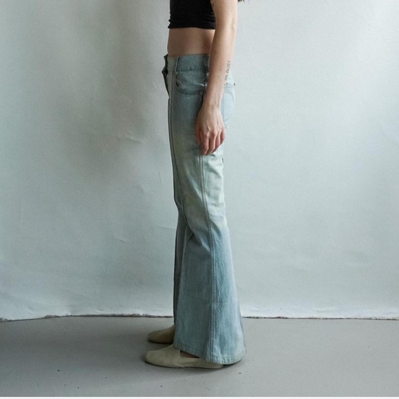 Rare Christian Dior by John Galliano Vintage y2k light wash boot cut flare jeans - Picture 4 of 8